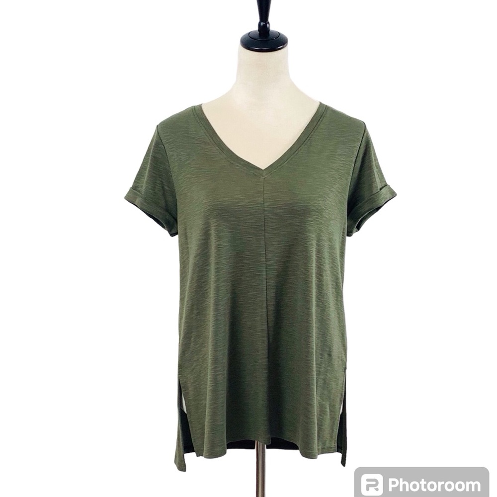 J. Jill | Pima Cotton Short Sleeve V-Neck Tee